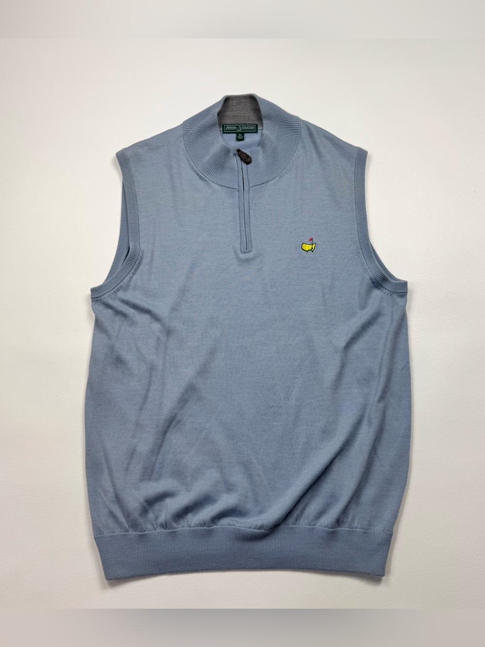 Men’s Masters Collection 1/4 Zip Sleeveless Sweater Vest Size XL